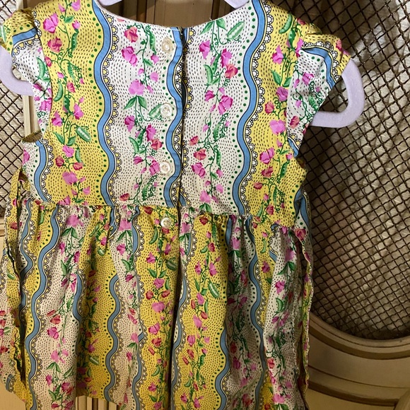 Cath Kidston 6-9 months sweet pea baby tie back dress and bloomer - Picture 6 of 12
